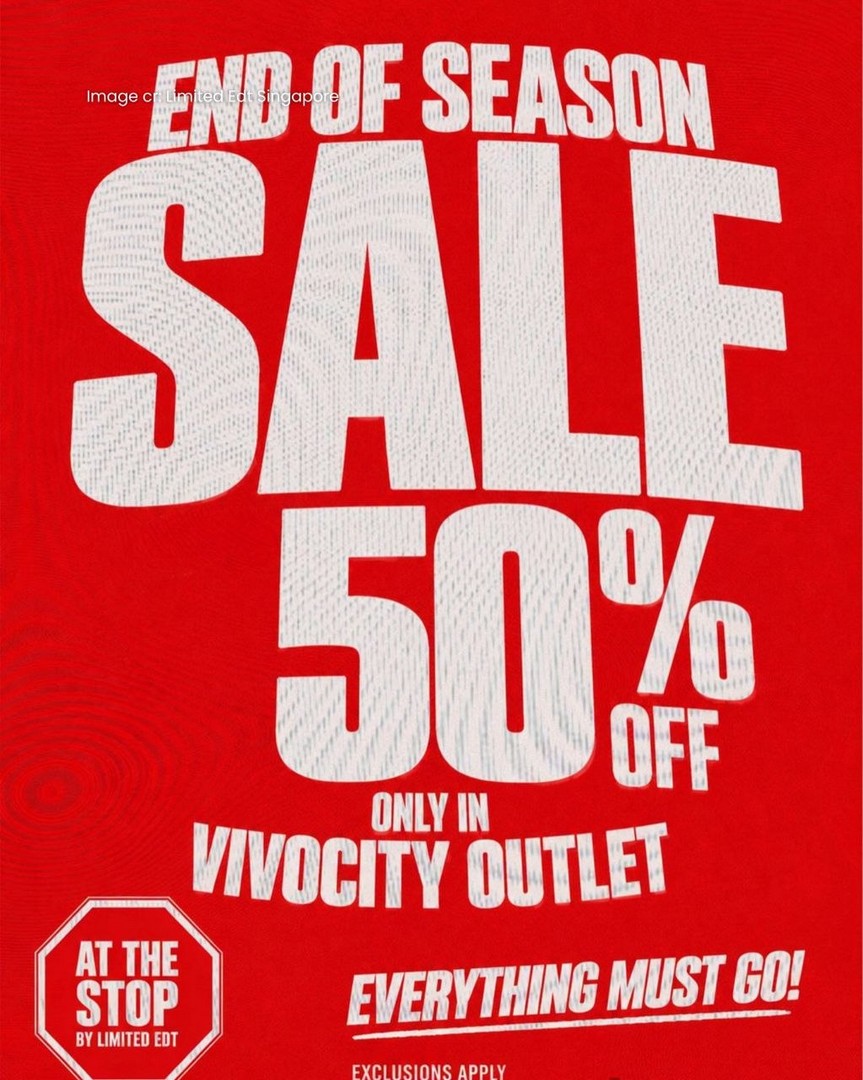 Limited-Edt-VivoCity-Relocation-Sale 24 July 2026 onwards: Limited Edt VivoCity Relocation Sale – Enjoy 50% OFF Storewide on Sneakers, Basketball Shoes and Streetwear