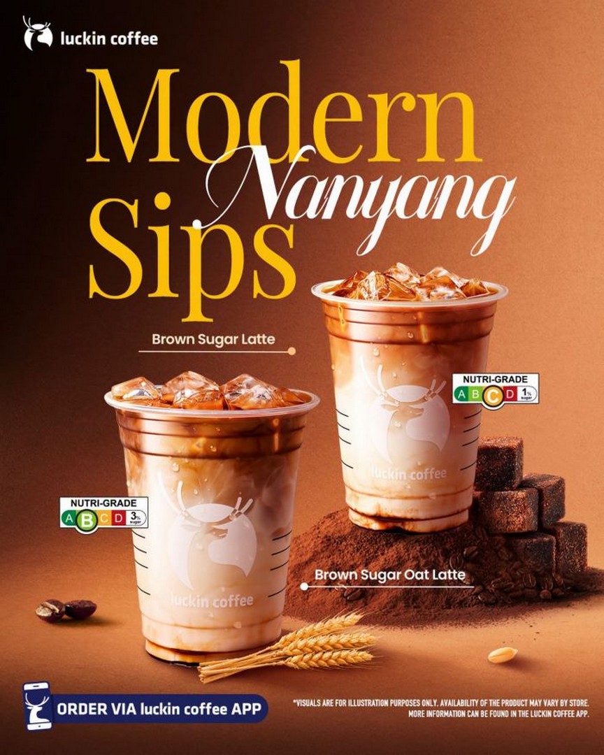 Luckin-Coffee-Singapore-Brown-Sugar-Latte-Menu-Launch 13 July 2026 onwards: Luckin Coffee Singapore Brown Sugar Latte Menu Launch – Modern Nanyang Coffee Promotion with New Brown Sugar Latte & Brown Sugar Oat Latte