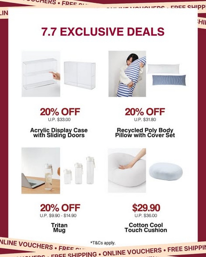 MUJI-Singapore-7.7-Summer-Sale-Promotio-3 6-13 July 2026: MUJI Singapore 7.7 Summer Sale Promotion – Enjoy Up to 50% Off Everyday Essentials, Apparel, Travel Accessories and More Online