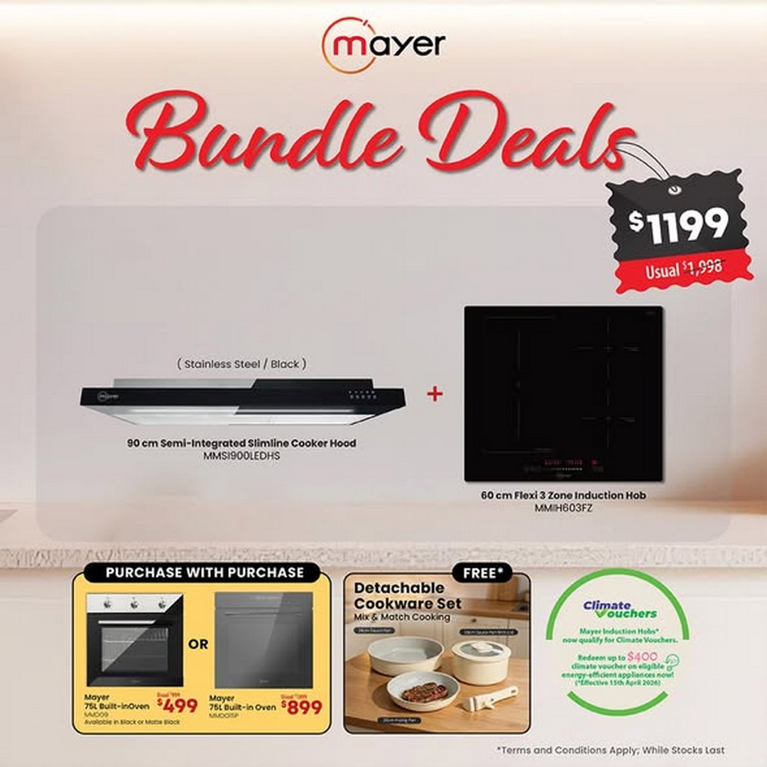 Mayer-Singapore-Built-in-Kitchen-Bundle-Deals-Promotion-3 1 July – 30 September 2026: Mayer Singapore Built-in Kitchen Bundle Deals Promotion from $999 with Free Gifts, Oven Purchase Offers and Climate Voucher Eligible Appliances