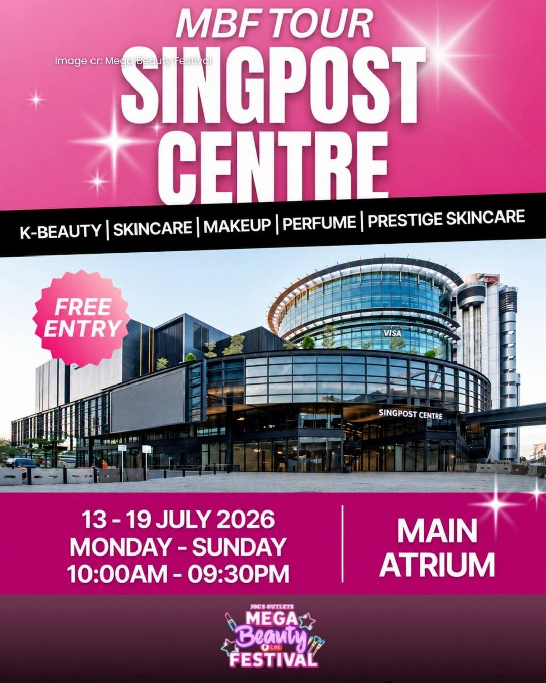 Mega-Beauty-Festival-at-SingPost-Centre 13-19 July 2026: Mega Beauty Festival at SingPost Centre: Up to 90% Off Beauty Sale Event with Free Entry in Singapore