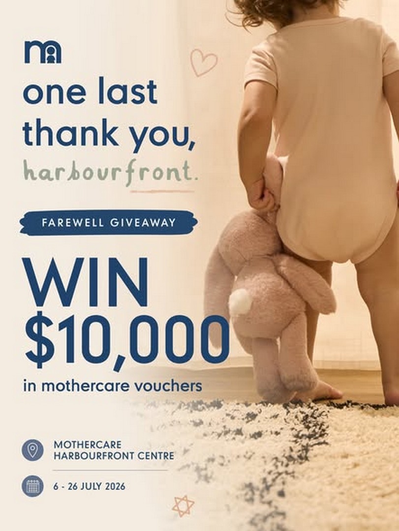 Mothercare-Singapore-Farewell-Voucher-Giveaway-at-HarbourFront-Centre 6-26 July 2026: Mothercare Singapore Farewell Voucher Giveaway at HarbourFront Centre – Spend $80 and Stand a Chance to Win Part of $10,000 in Mothercare Vouchers