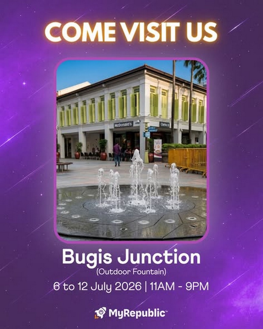 MyRepublic-Singapore-Bugis-Junction-Roadshow-Promotion-4 6–12 July 2026: MyRepublic Singapore Bugis Junction Roadshow Promotion – Enjoy 10Gbps Broadband from Just $16.99/Month Plus Free Gifts and Shopping Vouchers