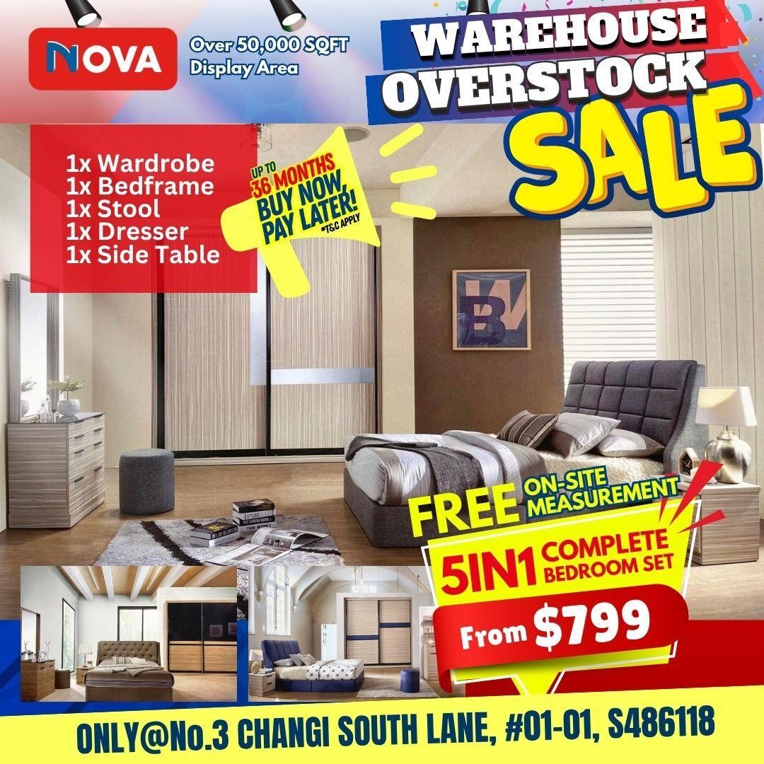 NOVA-Furnishing-Changi-Warehouse-Clearance-Sale-10 Now till 5 July 2026: NOVA Furnishing Changi Warehouse Clearance Sale, Buy 1 Get 1 Free Mattress Promotion, Up to 80% Off Home Furniture Deals in Singapore