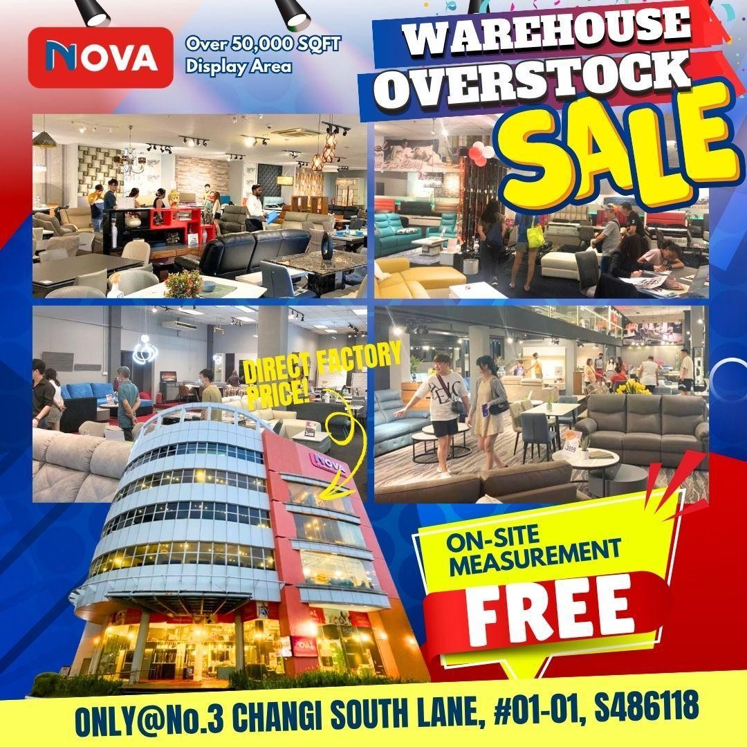 NOVA-Furnishing-Changi-Warehouse-Clearance-Sale-12 Now till 5 July 2026: NOVA Furnishing Changi Warehouse Clearance Sale, Buy 1 Get 1 Free Mattress Promotion, Up to 80% Off Home Furniture Deals in Singapore