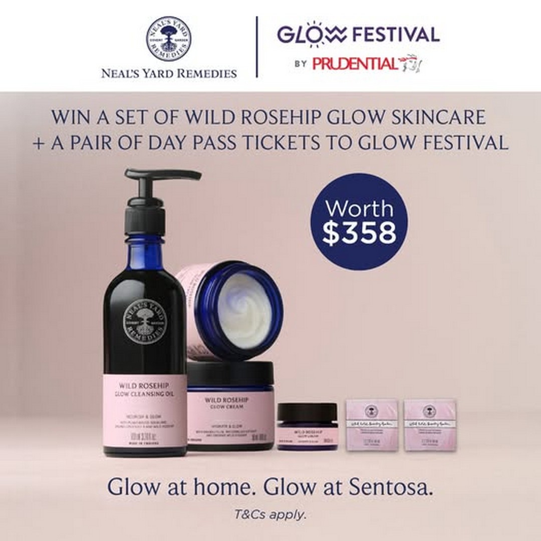 Neals-Yard-Remedies-Singapore-Wild-Rosehip-Glow-Skincare-Giveaway 2 July 2026 Onwards: Neal's Yard Remedies Singapore Wild Rosehip Glow Skincare Giveaway – Win Glow Festival 2026 Day Passes Worth $358 in This Exciting Promotion