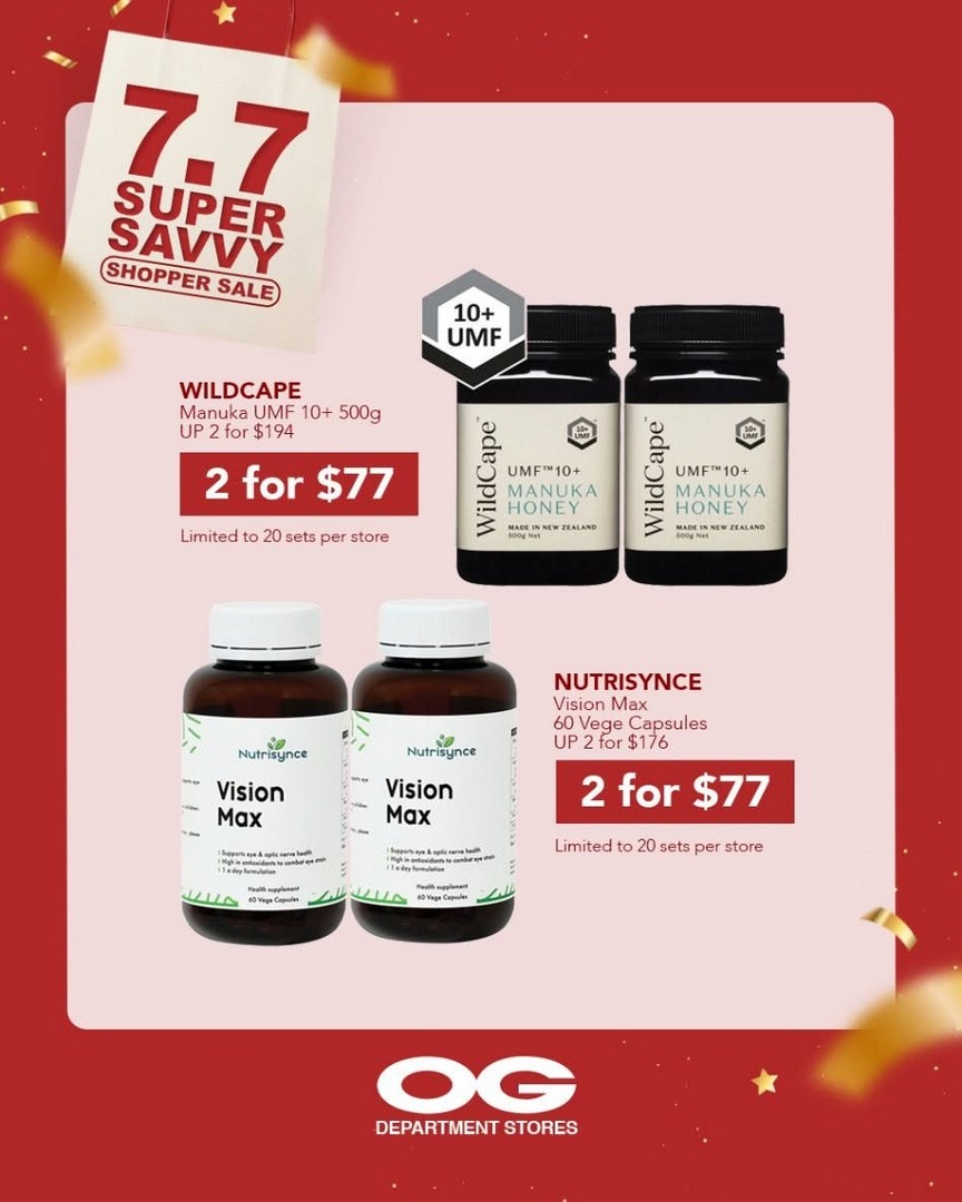 OG-Singapore-7.7-Storewide-Promotion-7 Now till 7 July 2026: OG Singapore 7.7 Storewide Promotion – Enjoy 20% OFF Regular-Priced Items Plus Extra Savings for OG Gold Members