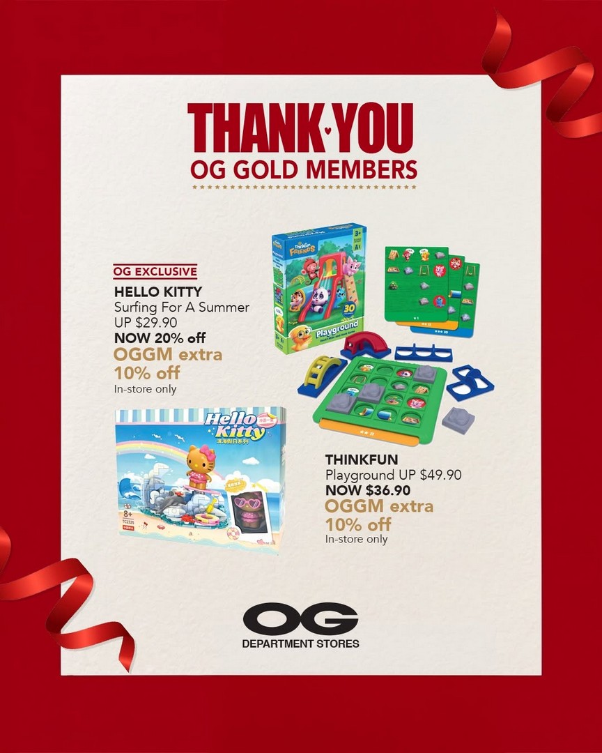 OG-Singapore-Gold-Member-Exclusive-Promotion-8 Now till 15 July 2026: OG Singapore Gold Member Exclusive Promotion – Enjoy Up to 20% OFF Plus Extra 10% Savings on Selected Brands