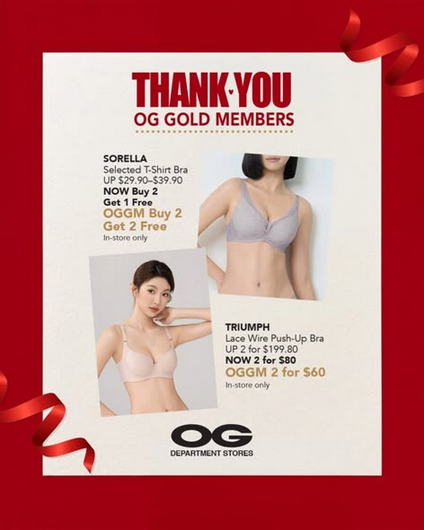 OG-Singapore-Gold-Member-Exclusive-Sale-Promotion-3 Now till 15 July 2026: OG Singapore Gold Member Exclusive Sale Promotion – Enjoy Up to 20% OFF Regular-Priced Items Plus Extra 10% OFF Selected Fashion Brands
