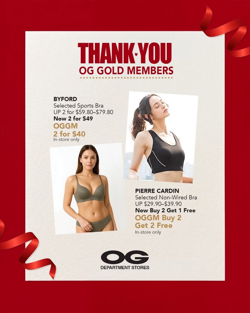 OG-Singapore-Gold-Member-Exclusive-Sale-Promotion-4 Now till 15 July 2026: OG Singapore Gold Member Exclusive Sale Promotion – Enjoy Up to 20% OFF Regular-Priced Items Plus Extra 10% OFF Selected Fashion Brands