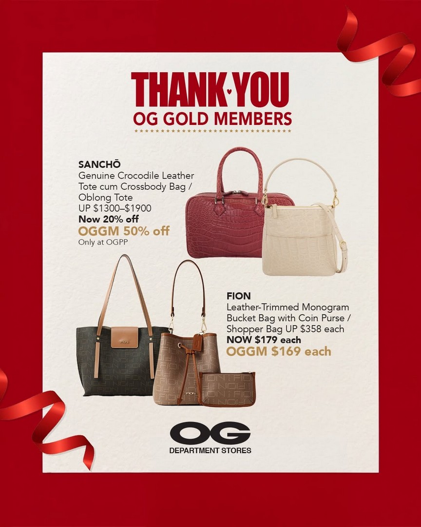 OG-Singapore-Gold-Member-Exclusive-Sale-Promotion-6 Now till 15 July 2026: OG Singapore Gold Member Exclusive Sale Promotion – Enjoy Up to 20% OFF Regular-Priced Items Plus Extra 10% OFF Selected Fashion Brands