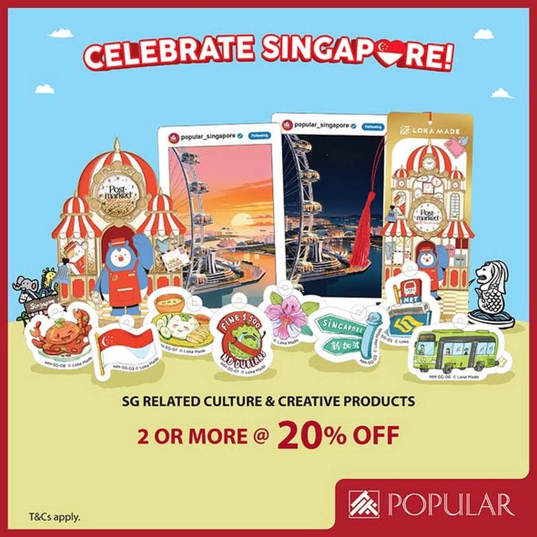 POPULAR-Singapore-National-Day-Promotion-2 Now Till 9 August 2026: POPULAR Singapore National Day Promotion: Celebrate Singapore With Special Books, Collectibles, Portable Fans And Everyday Essentials