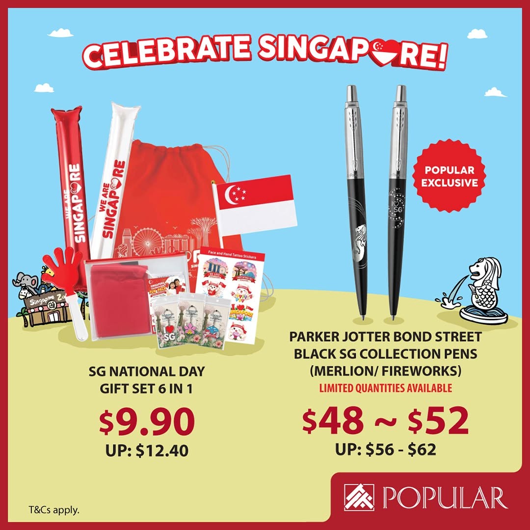 POPULAR-Singapore-National-Day-Promotion-8 Now Till 9 August 2026: POPULAR Singapore National Day Promotion: Celebrate Singapore With Special Books, Collectibles, Portable Fans And Everyday Essentials