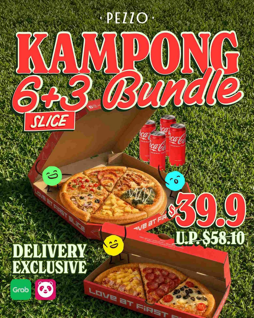 Pezzo-Singapore-Kampong-Bundle-Promotion 28 July 2026 onwards: Pezzo Singapore Kampong Bundle Promotion: Enjoy A Value Pizza Feast Delivery Deal At Only $39.90