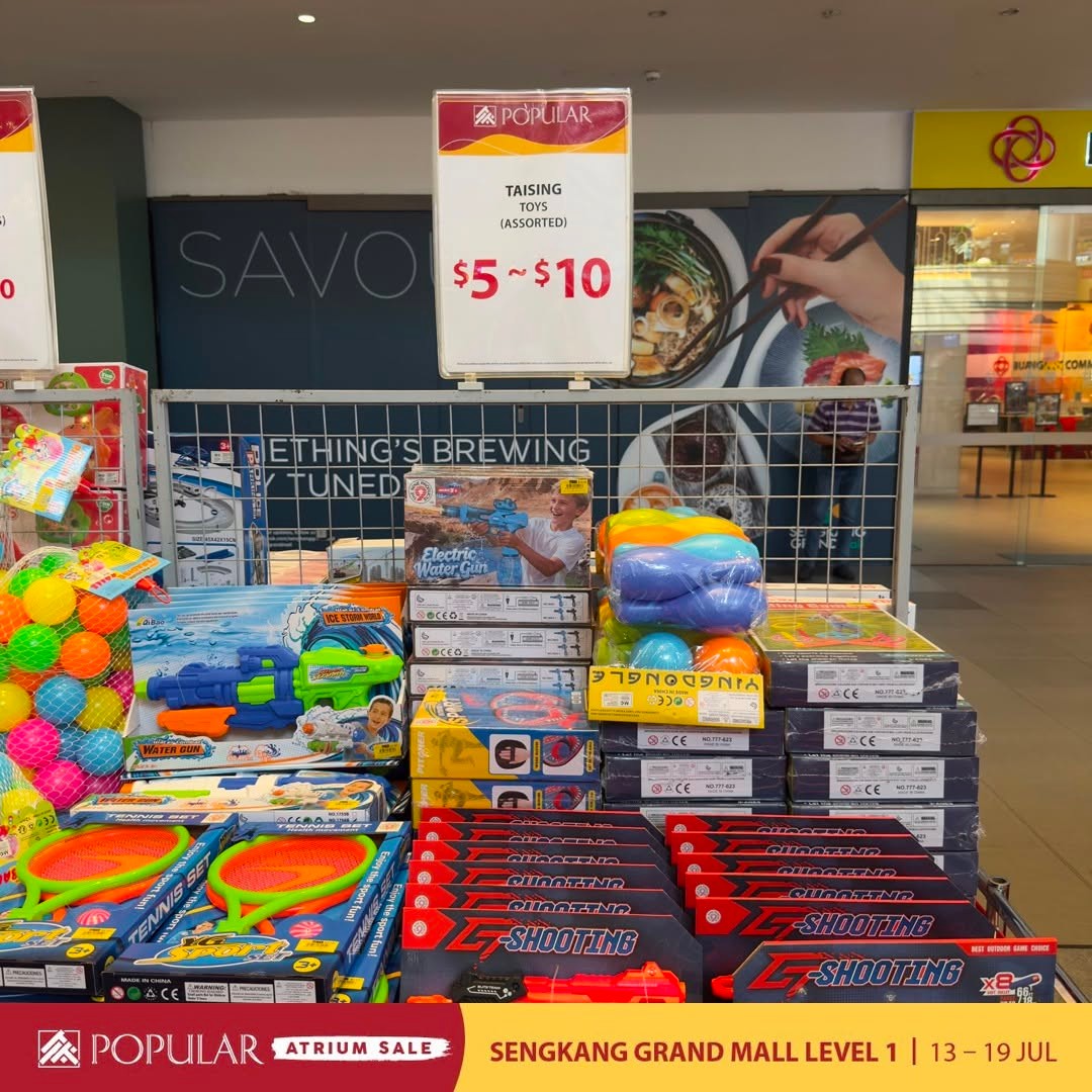 Popular-Bookstore-Singapore-Atrium-Sale-16 13-19 July 2026: Popular Bookstore Singapore Atrium Sale – Save Up to 70% OFF on Books, Stationery, Disney & Sanrio Promotion at Sengkang Grand Mall Level 1