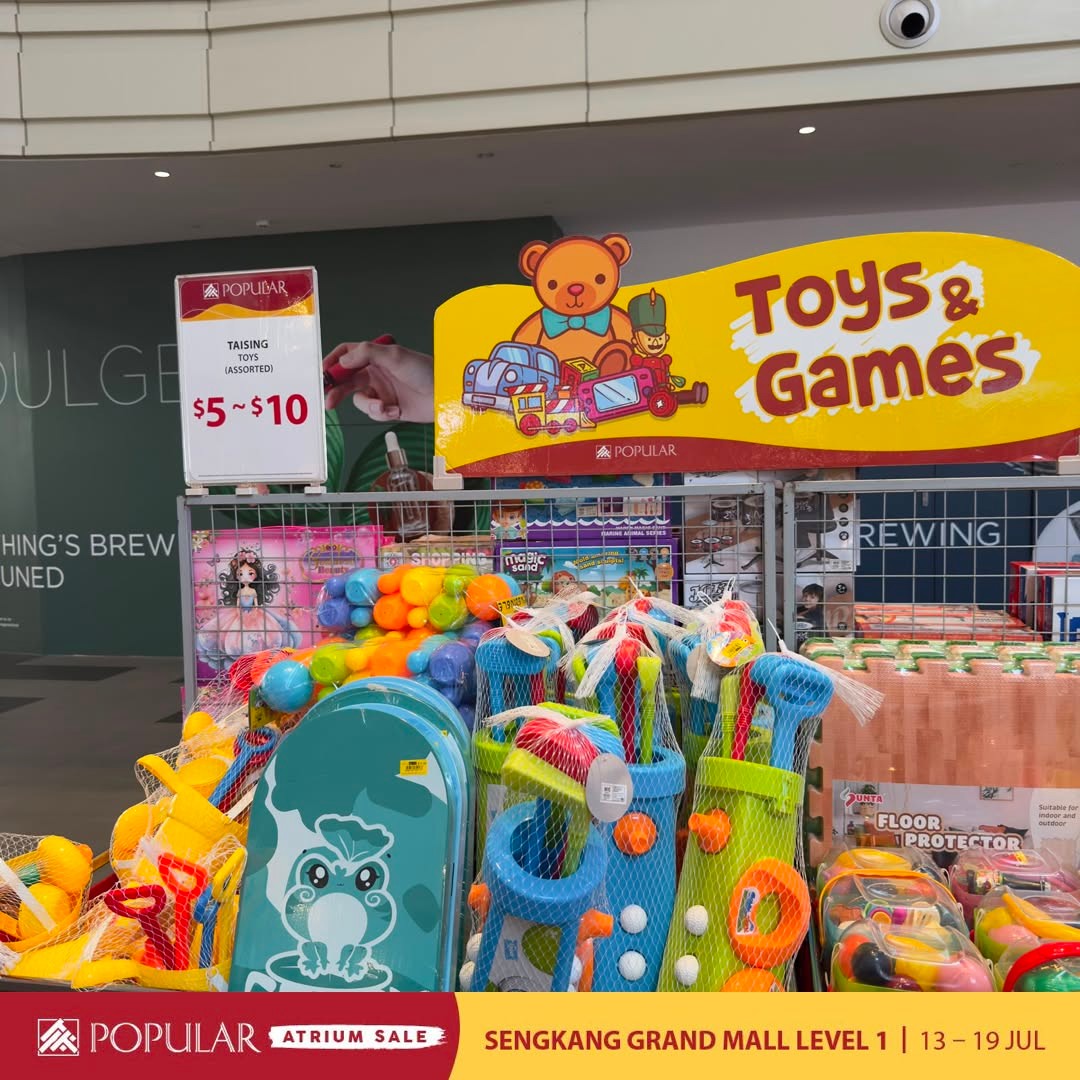 Popular-Bookstore-Singapore-Atrium-Sale-19 13-19 July 2026: Popular Bookstore Singapore Atrium Sale – Save Up to 70% OFF on Books, Stationery, Disney & Sanrio Promotion at Sengkang Grand Mall Level 1