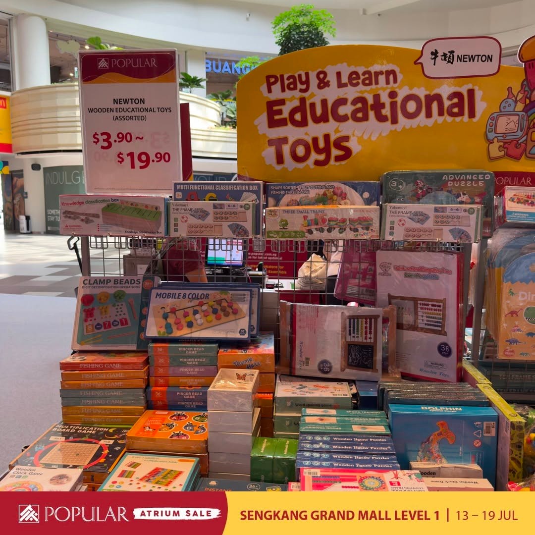 Popular-Bookstore-Singapore-Atrium-Sale-6 13-19 July 2026: Popular Bookstore Singapore Atrium Sale – Save Up to 70% OFF on Books, Stationery, Disney & Sanrio Promotion at Sengkang Grand Mall Level 1