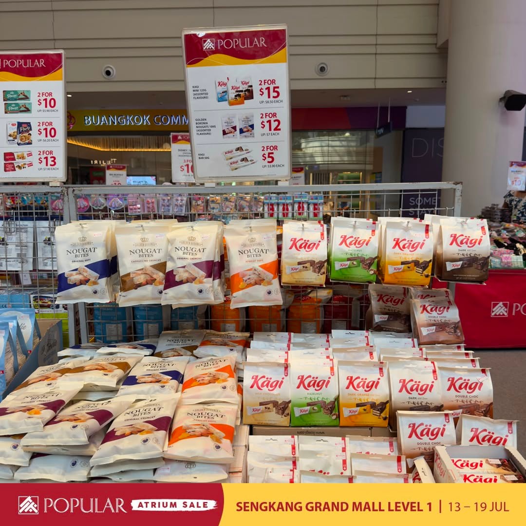 Popular-Bookstore-Singapore-Atrium-Sale-7 13-19 July 2026: Popular Bookstore Singapore Atrium Sale – Save Up to 70% OFF on Books, Stationery, Disney & Sanrio Promotion at Sengkang Grand Mall Level 1