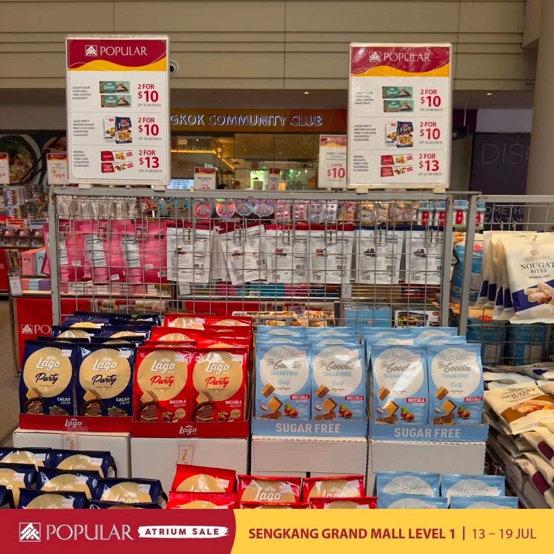 Popular-Bookstore-Singapore-Atrium-Sale-8 13-19 July 2026: Popular Bookstore Singapore Atrium Sale – Save Up to 70% OFF on Books, Stationery, Disney & Sanrio Promotion at Sengkang Grand Mall Level 1