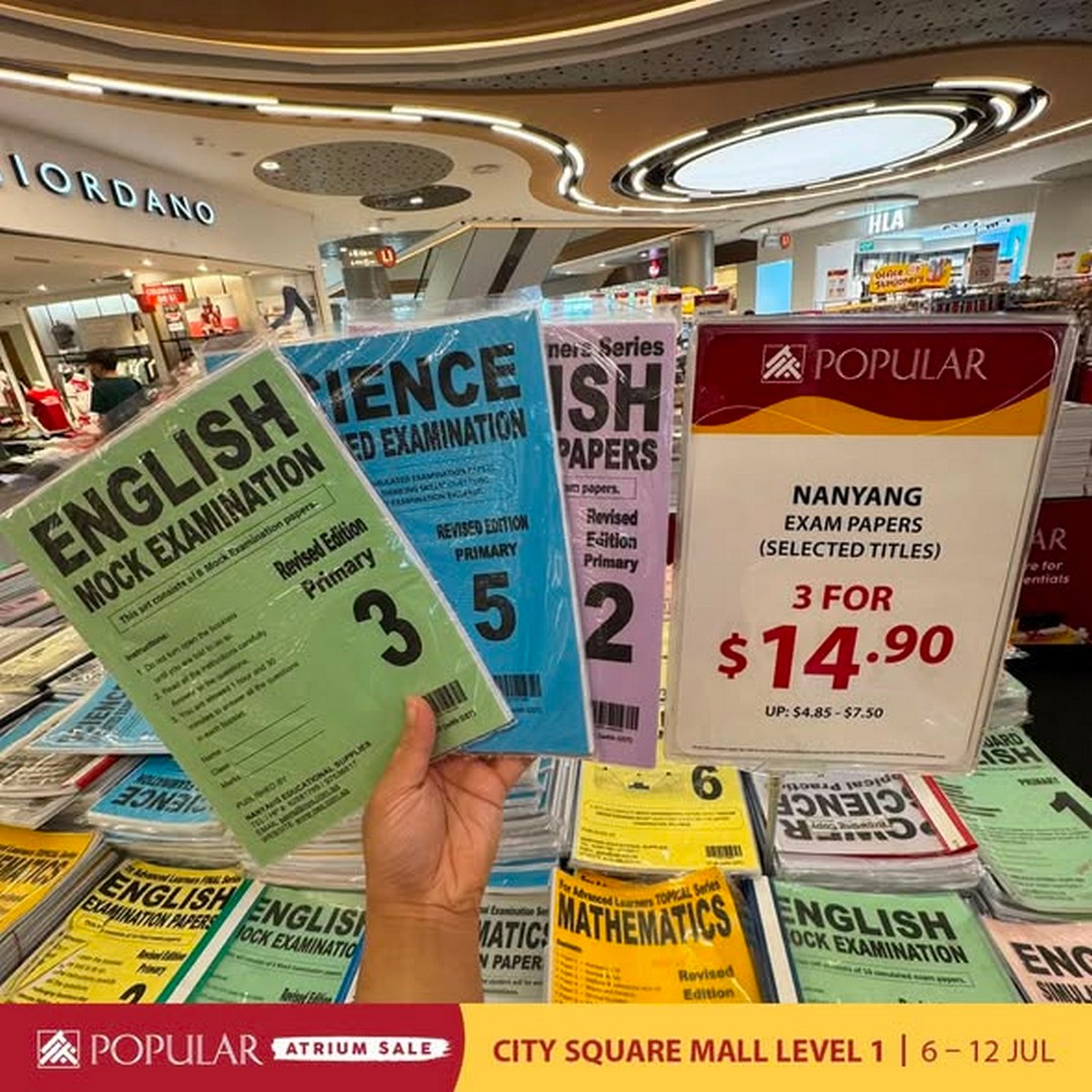 Popular-Bookstore-Singapore-Atrium-Sale-–-Save-Up-to-70-on-Books-3 6-12 July 2026: Popular Bookstore Singapore Atrium Sale – Save Up to 70% on Books, Stationery, Disney & Sanrio Promotion at City Square Mall