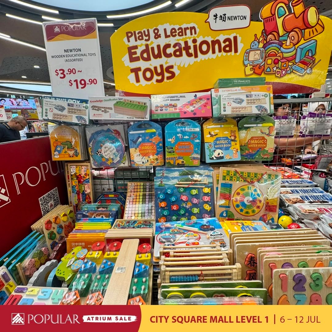 Popular-Bookstore-Singapore-Atrium-Sale-–-Save-Up-to-70-on-Books-8 6-12 July 2026: Popular Bookstore Singapore Atrium Sale – Save Up to 70% on Books, Stationery, Disney & Sanrio Promotion at City Square Mall