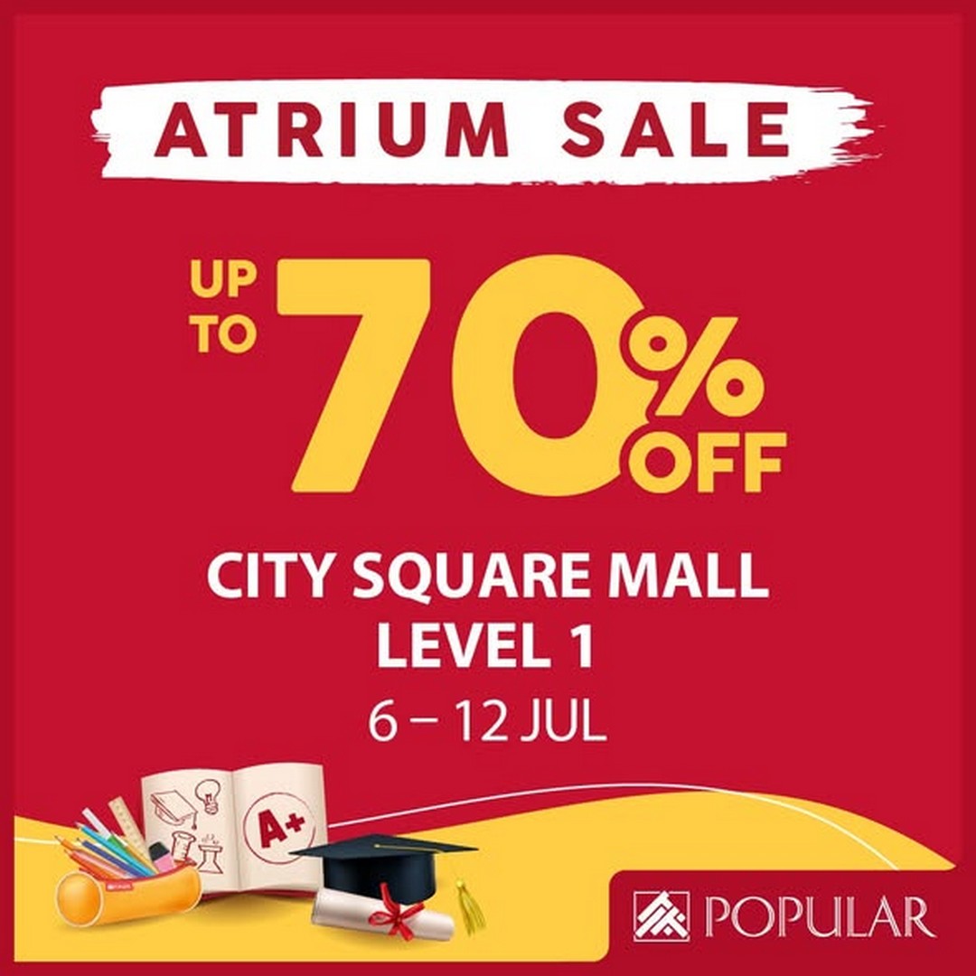 Popular-Bookstore-Singapore-Atrium-Sale-–-Save-Up-to-70-on-Books 6-12 July 2026: Popular Bookstore Singapore Atrium Sale – Save Up to 70% on Books, Stationery, Disney & Sanrio Promotion at City Square Mall