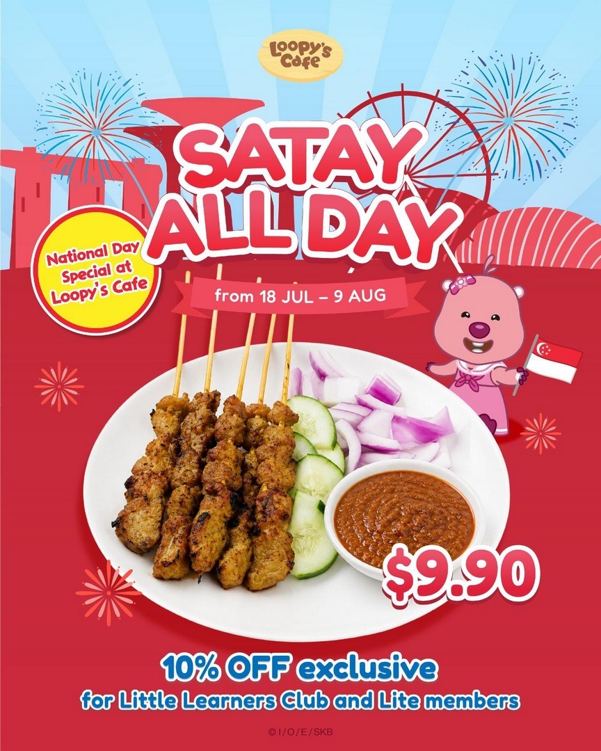 Pororo-Park-Singapore-Satay-Promotion 18 July-9 August 2026: Pororo Park Singapore Satay Promotion: Enjoy Local Satay Feast at Loopy’s Café from $9.90 During National Day Celebration