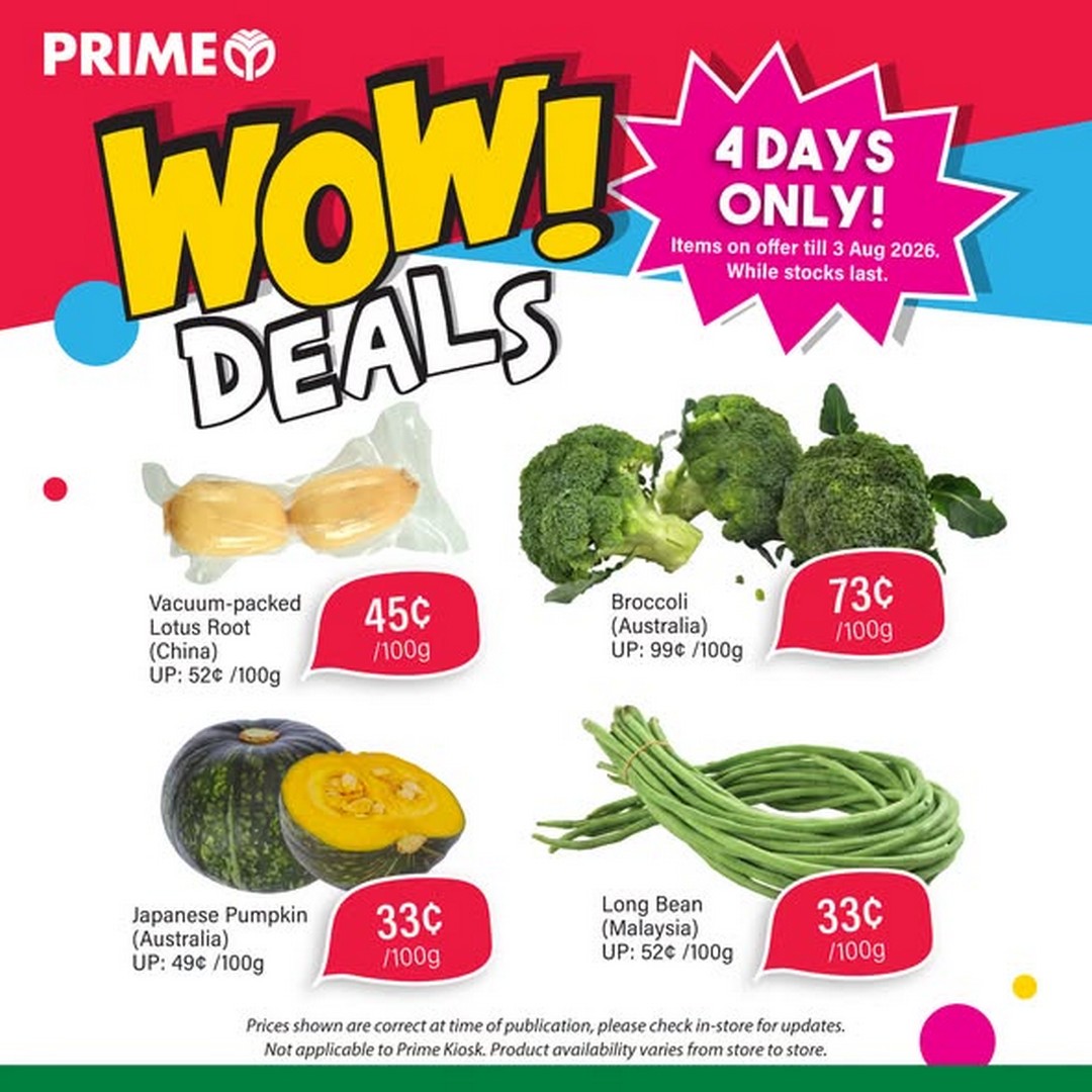 Prime-Supermarket-WOW-Deals-4-Days-Only-Fresh-Groceries-1 Now till 3 August 2026: Prime Supermarket: WOW Deals 4 Days Only Fresh Groceries, Daily Essentials & Favourite Picks Sale Promotion