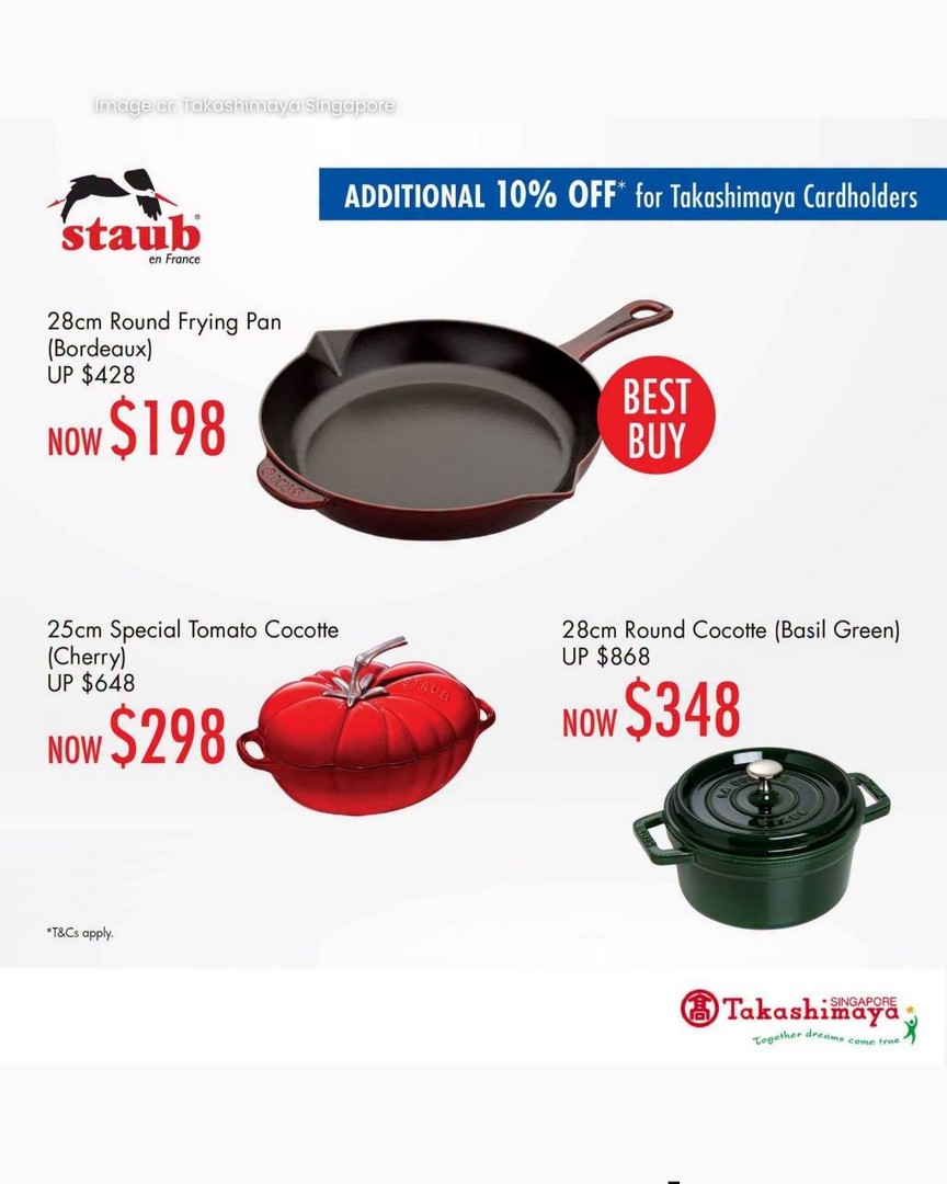 STAUB-Singapore-Kitchenware-Sale-at-Takashimaya-1 Now till 8 July 2026: STAUB Singapore Kitchenware Sale at Takashimaya – Premium French Cast Iron Cookware, Ceramics and Exclusive Deals from Just $29.90