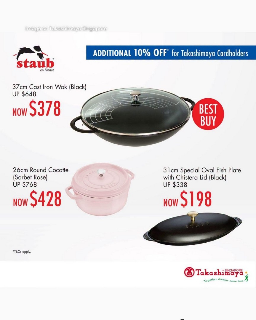 STAUB-Singapore-Kitchenware-Sale-at-Takashimaya-3 Now till 8 July 2026: STAUB Singapore Kitchenware Sale at Takashimaya – Premium French Cast Iron Cookware, Ceramics and Exclusive Deals from Just $29.90