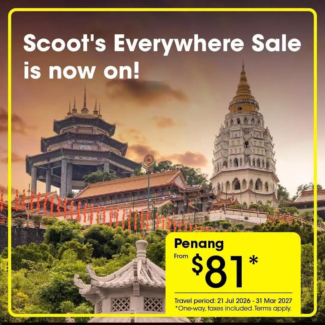 Scoot-Flash-Sale-Promotion-–-One-Way-Airfares-from-Just-79-to-Asia-Australia Now till 12 July 2026: Scoot Flash Sale Promotion – One-Way Airfares from Just $79 to Asia & Australia, Limited-Time Travel Deals Until March 2027