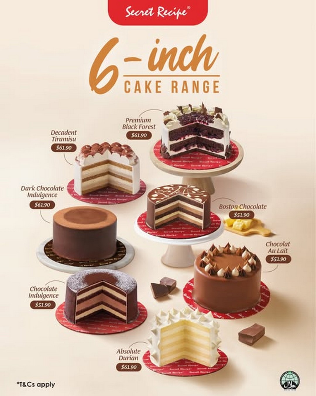 Secret-Recipe-Singapore-6-Inch-Cakes-7.70-Off-Promotion 10 July 2026 onwards: Secret Recipe Singapore 6 Inch Cakes $7.70 Off Promotion – Perfect Cake Deal for Small Celebrations and Everyday Treats