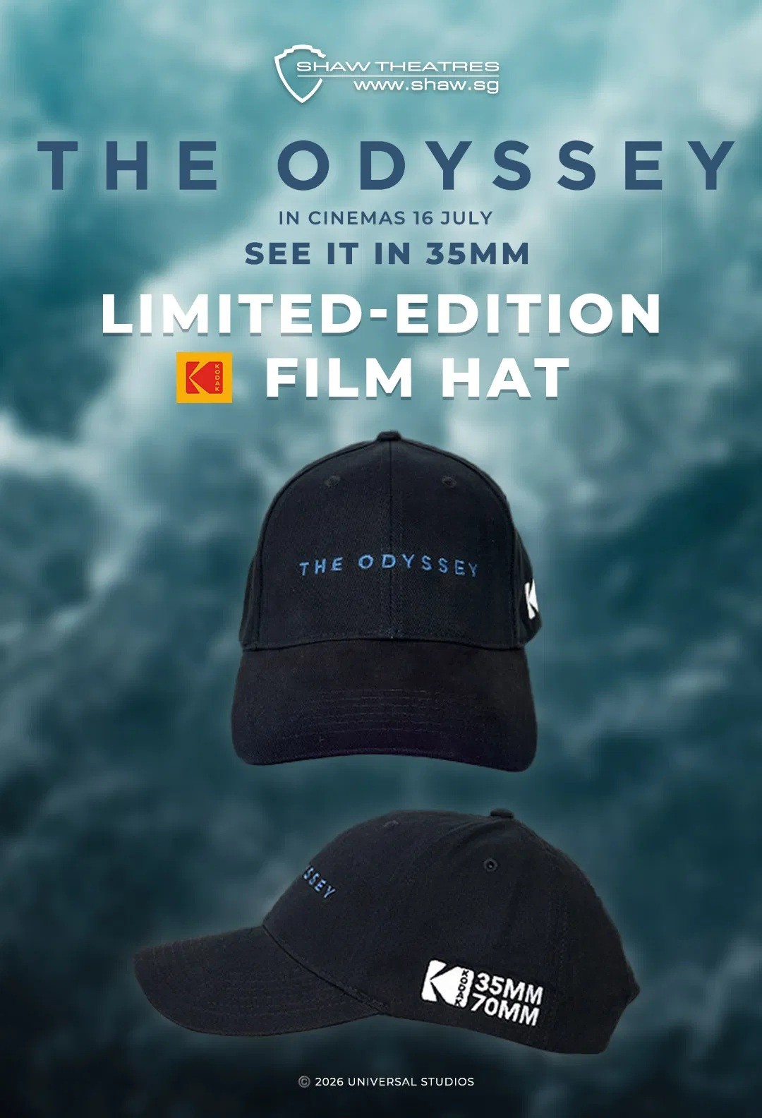 Shaw-Theatres-The-Odyssey-35mm-Exclusive-Giveaway 16-31 July 2026: Shaw Theatres The Odyssey 35mm Exclusive Giveaway – Watch the Film and Stand a Chance to Win a Limited Edition Kodak 35mm Film Hat