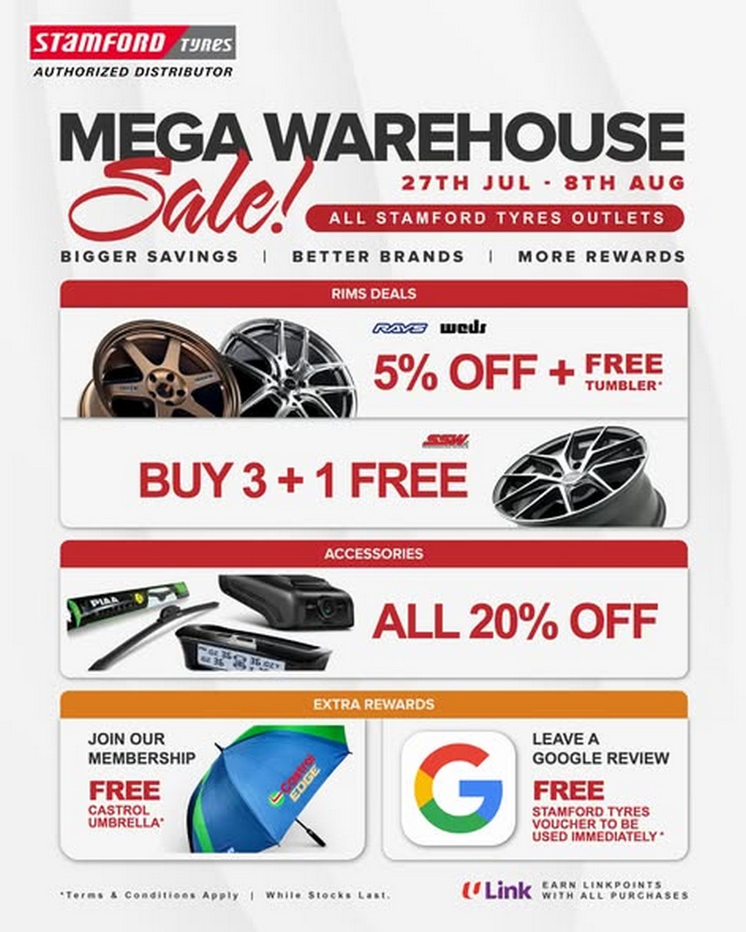 Stamford-Tyres-Singapore-Mega-Sale-Promotion-1 27 July-8 August 2026: Stamford Tyres Singapore: Mega Sale Promotion on Tyres, Rims, Car Servicing Packages and Car Accessories Discounts