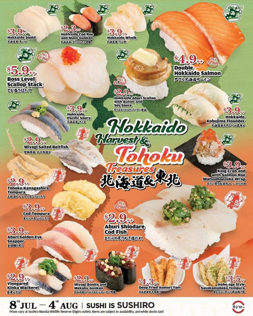 Sushiro-Hokkaido-Harvest-Tohoku-Treasures-Promotion 8 July–4 August 2026: Sushiro Hokkaido Harvest & Tohoku Treasures Promotion – Premium Japanese Seafood Menu from $2.30++ Across Singapore
