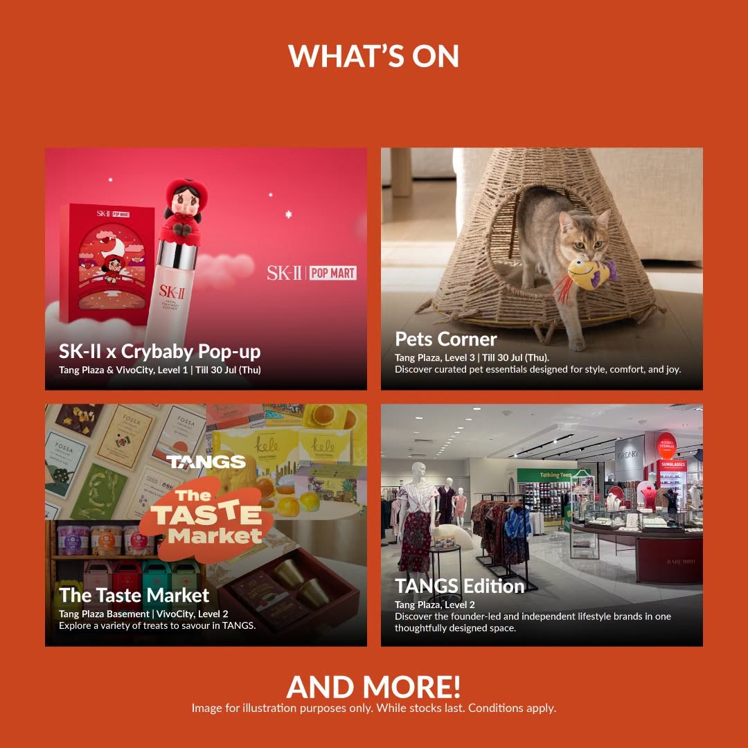 TANGS-Singapore-Summer-Sale-Promotion-6 Now Till 26 July 2026: TANGS Singapore Summer Sale Promotion, Enjoy Up To 60% OFF Fashion, Home, Beauty & More Savings In Stores And Online
