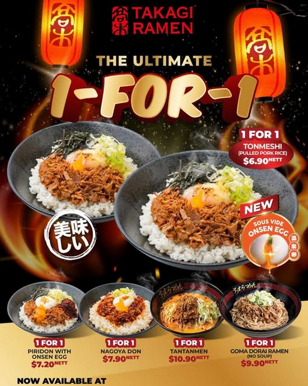 Takagi-Ramen-Ultimate-1-for-1-NDP-Season-Promotion 4 July 2026 onwards: Takagi Ramen Ultimate 1-for-1 NDP Season Promotion: Japanese Comfort Food Deal Across Delivery Platforms