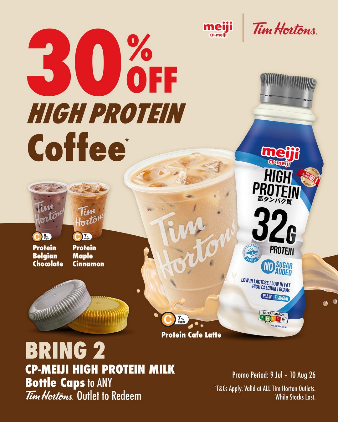 Tim-Hortons-Singapore-30-Off-Meiji-Protein-Milk-Latte-Promotion 9 July–10 August 2026: Tim Hortons Singapore 30% Off Meiji Protein Milk Latte Promotion – Enjoy Bigger Savings on Your Favourite Protein Coffee Deal