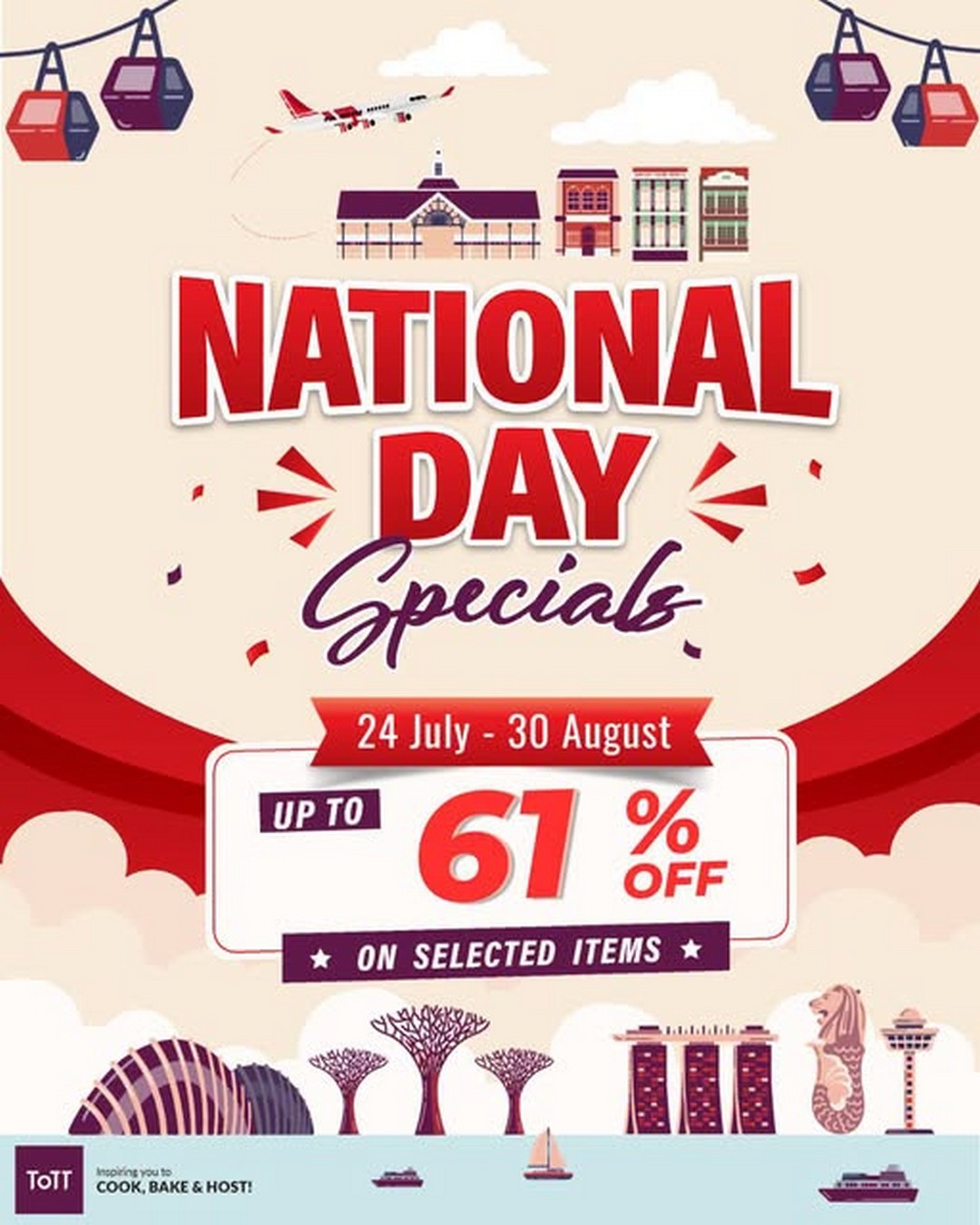 ToTT-Singapore-National-Day-Promotion 24 July-30 August 2026: ToTT Singapore National Day Promotion – Enjoy Up To 61% OFF Kitchen Essentials, Dining Products and Homeware Deals