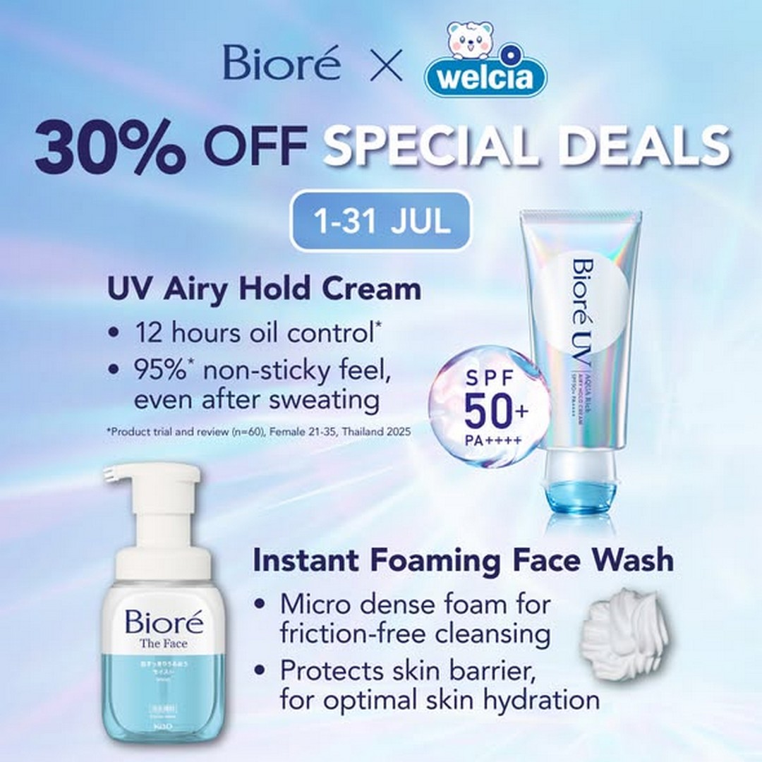 Welcia-Singapore-Biore-Skincare-Promotion-2 1-15 July 2026: Welcia Singapore Biore Skincare Promotion – Enjoy Up to 30% OFF Plus Free Gifts on Selected Biore Favourites