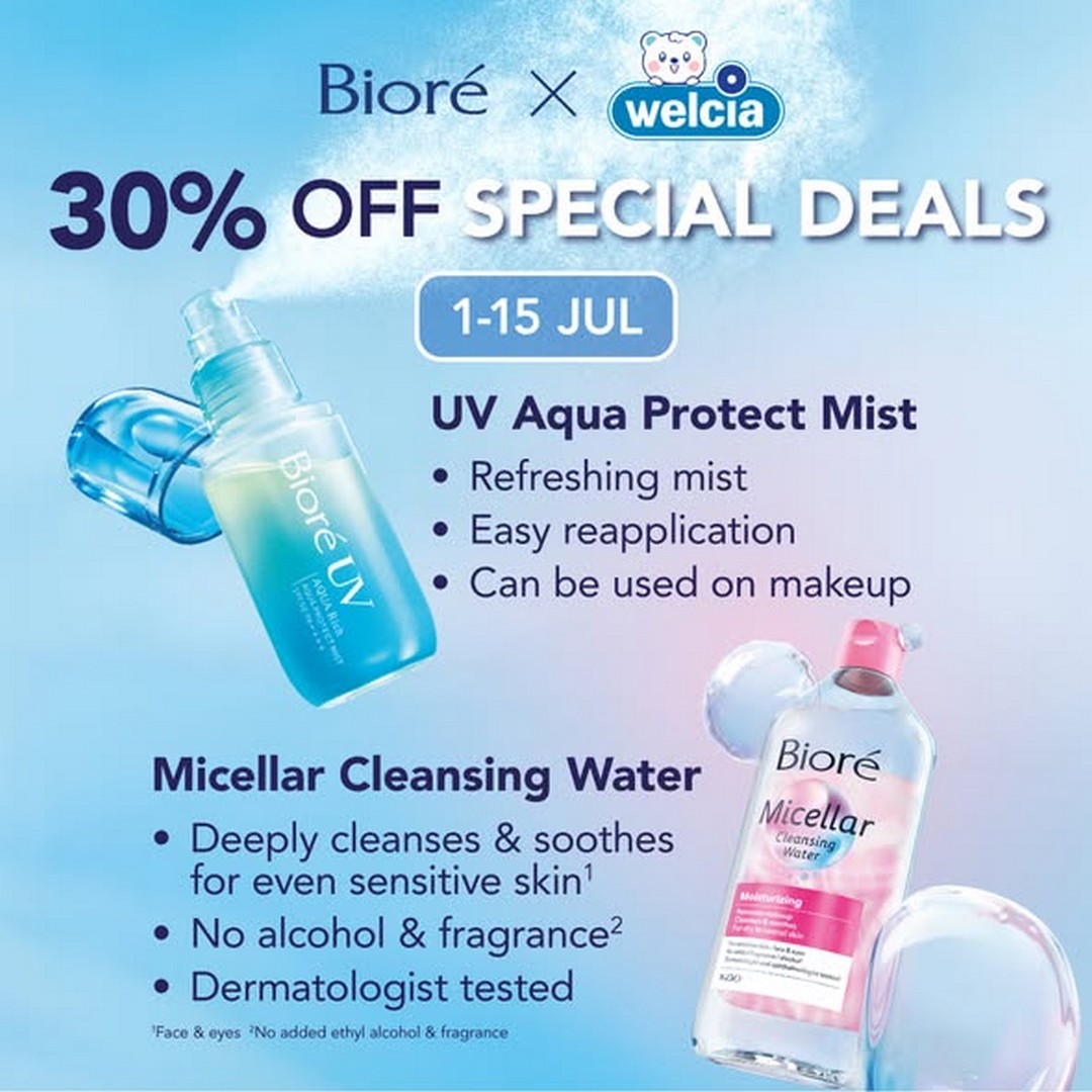 Welcia-Singapore-Biore-Skincare-Promotion-3 1-15 July 2026: Welcia Singapore Biore Skincare Promotion – Enjoy Up to 30% OFF Plus Free Gifts on Selected Biore Favourites