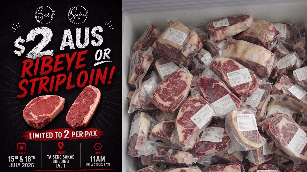 beef-01.jpg-1 15–19 July 2026: Beef & Beyond Beef Fair Singapore Brings Back the Viral $2 Australian Ribeye & Striploin Promotion Alongside Huge Premium Meat and Seafood Sale
