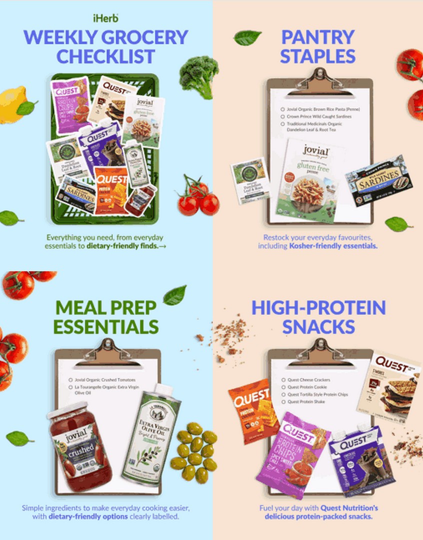iHerb-Singapore-Grocery-Promotion 21-25 July 2026: iHerb Singapore Grocery Promotion, Enjoy 25% OFF Weekly Grocery Essentials with Promo Code 26SUM77