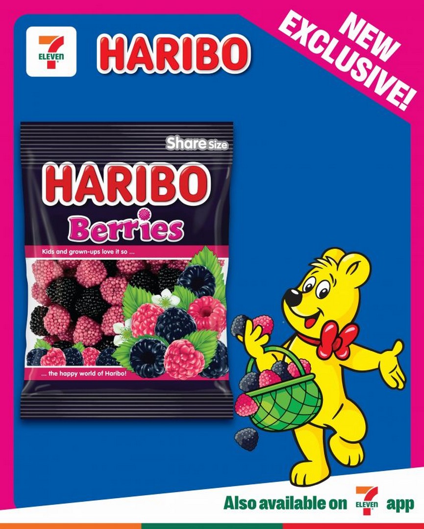 7-Eleven-Singapore-HARIBO-Berries-Share-Size-Exclusive-Promotion 31 August 2026 onwards: 7-Eleven Singapore HARIBO Berries Share Size Exclusive Promotion – Try the New Blackberry and Raspberry Crunchy Gummies