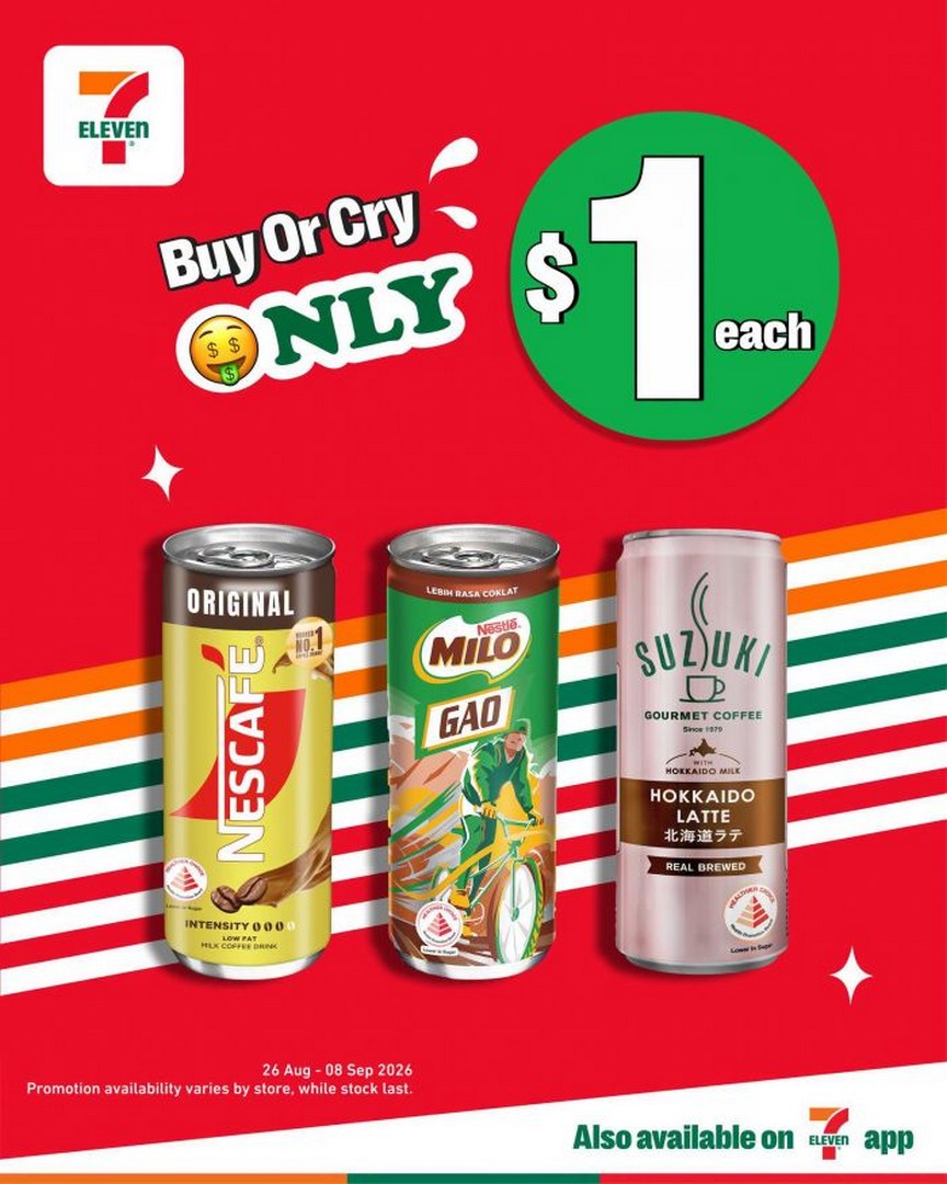 7-Eleven-Singapore-Must-Buy-Lobang-Promotion-2 26 August-8 September 2026: 7-Eleven Singapore Must Buy Lobang Promotion: Drinks From $1 Across Participating Stores