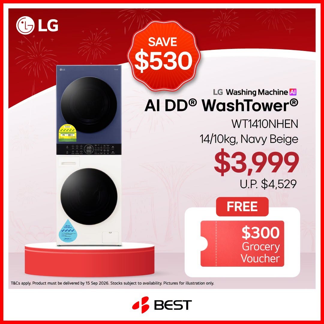BEST-Denki-Singapore-LG-National-Day-Promotion-4 24 July-31 August 2026: BEST Denki Singapore LG National Day Promotion, Enjoy Up to 22% Savings, Free Gifts and Home Appliance Deals