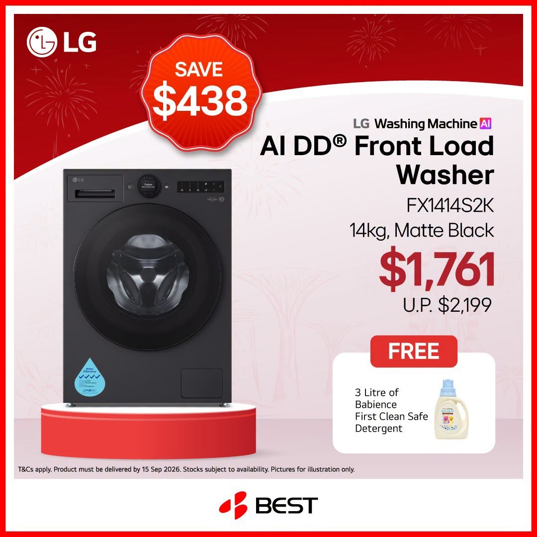BEST-Denki-Singapore-LG-National-Day-Promotion-6 24 July-31 August 2026: BEST Denki Singapore LG National Day Promotion, Enjoy Up to 22% Savings, Free Gifts and Home Appliance Deals