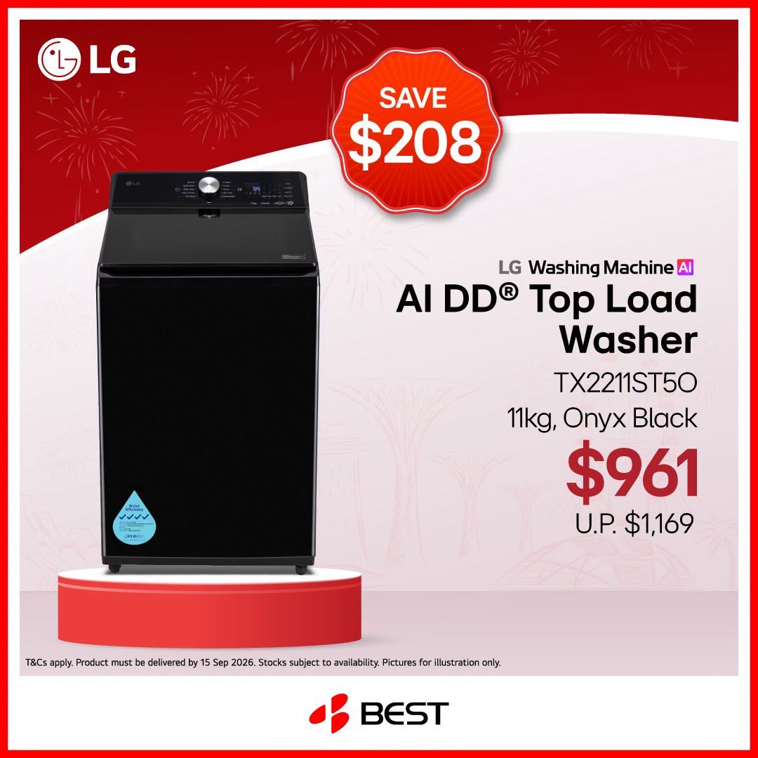 BEST-Denki-Singapore-LG-National-Day-Promotion-7 24 July-31 August 2026: BEST Denki Singapore LG National Day Promotion, Enjoy Up to 22% Savings, Free Gifts and Home Appliance Deals