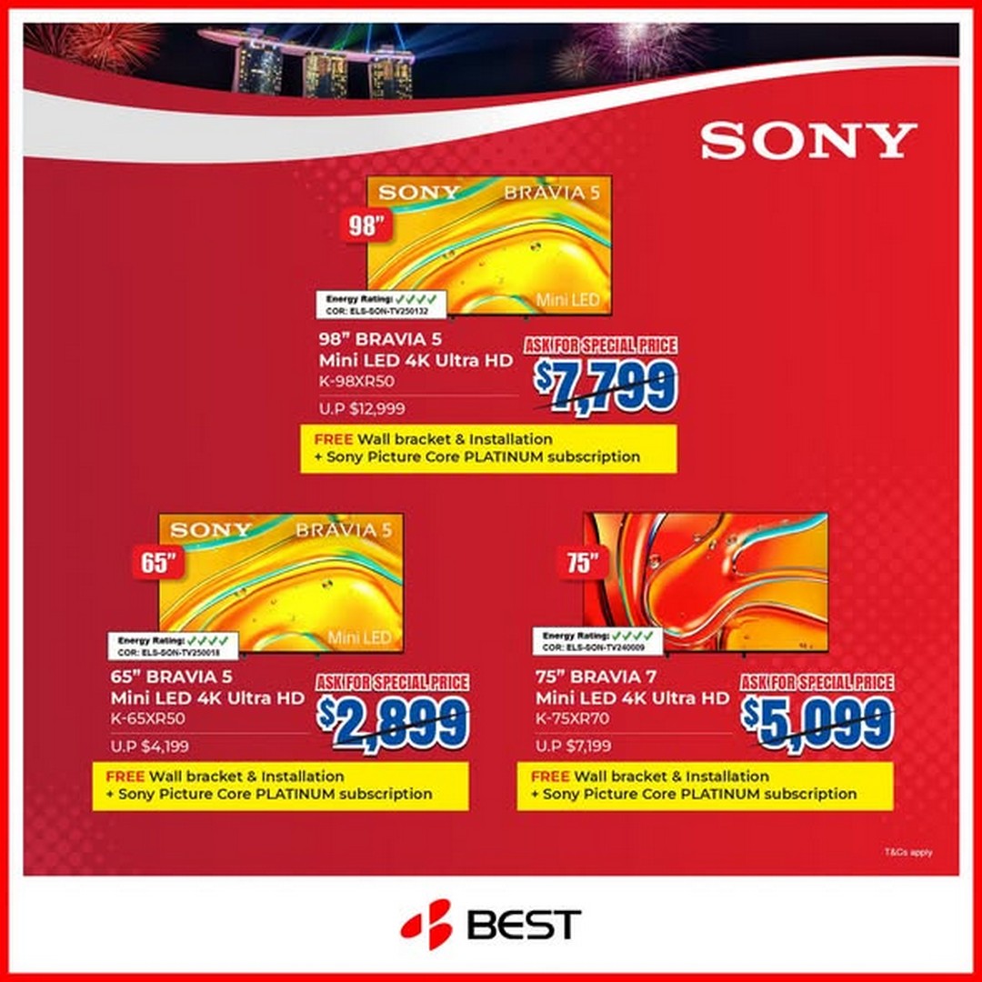 BEST-Denki-Singapore-Red-Hot-Deals-SG61-Promotion-3 Now till 10 August 2026: BEST Denki Singapore Red Hot Deals SG61 Promotion: Enjoy 20% OFF, Free Gifts Up To $1,888 & TV Delivery Bundle Offers