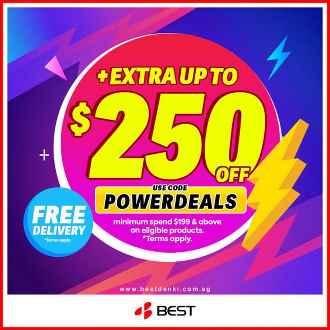 BEST-Denki-Singapore-Up-to-70-Off-Online-Exclusive-Sale-1 14 August 2026 onwards: BEST Denki Singapore: Up to 70% Off Online Exclusive Sale with Extra $250 Off Power Deals